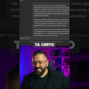 Ficou muito fácil decidir o seu nicho