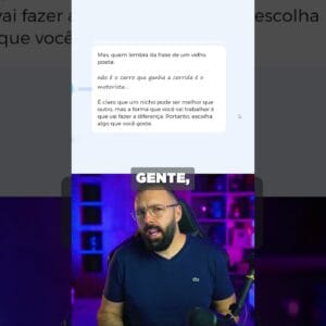 Dica valiosa sobre escolha de nicho