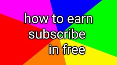 How to get free subscriber full video with tutorial ( video in description