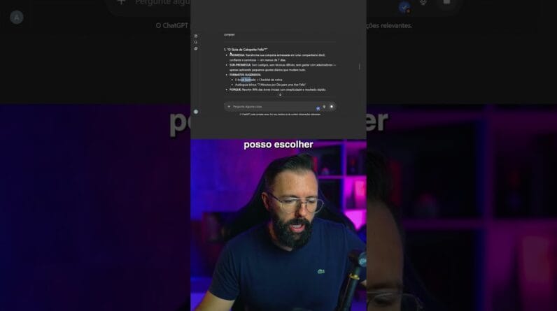 Um simples prompt entrega tudo isso!